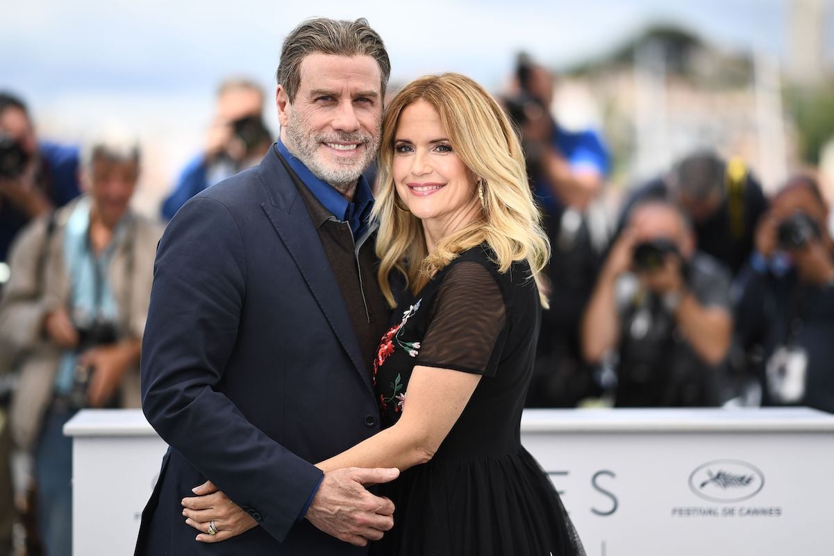 John Travolta with his late wife, Kelly Preston