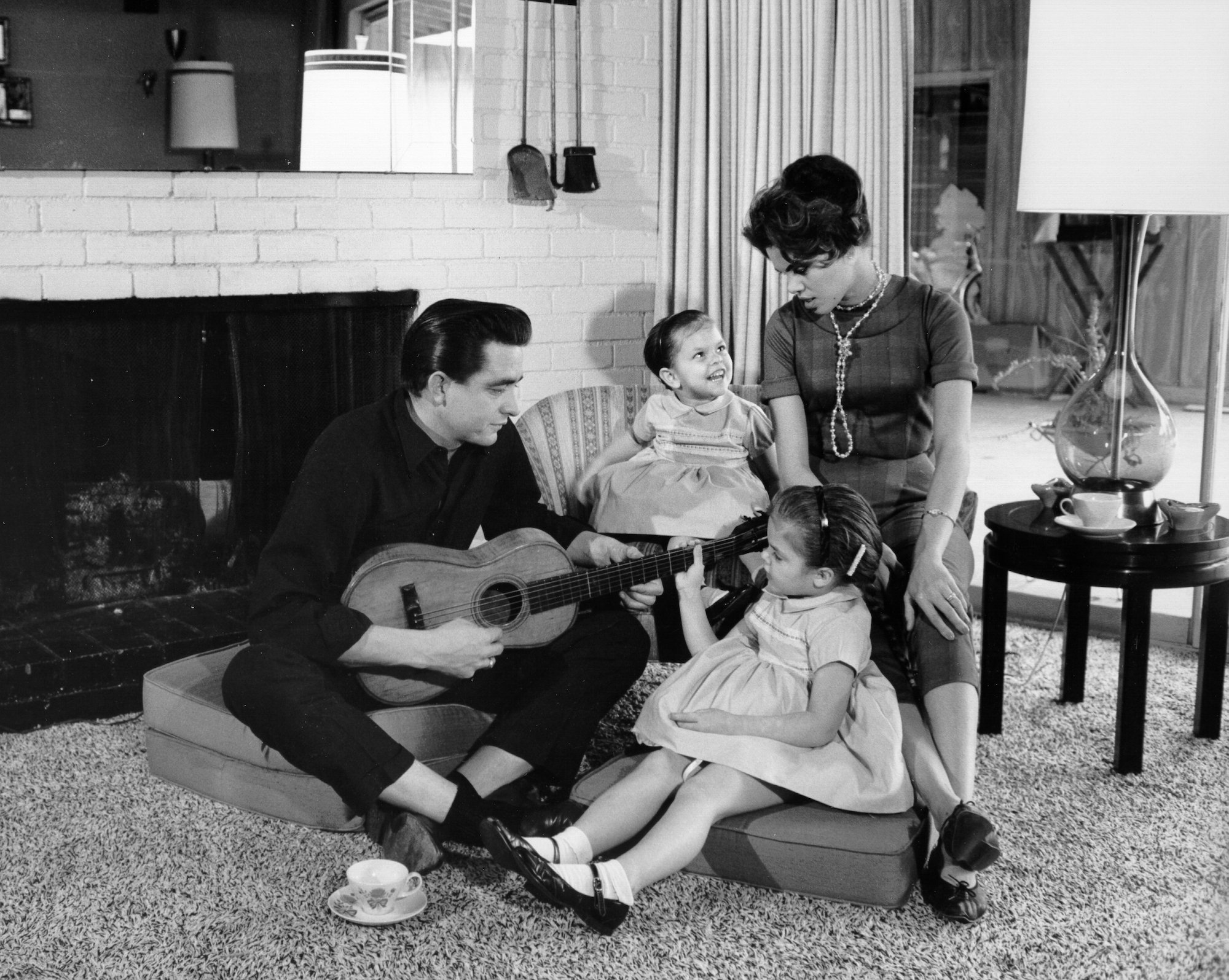 Johnny Cash and family