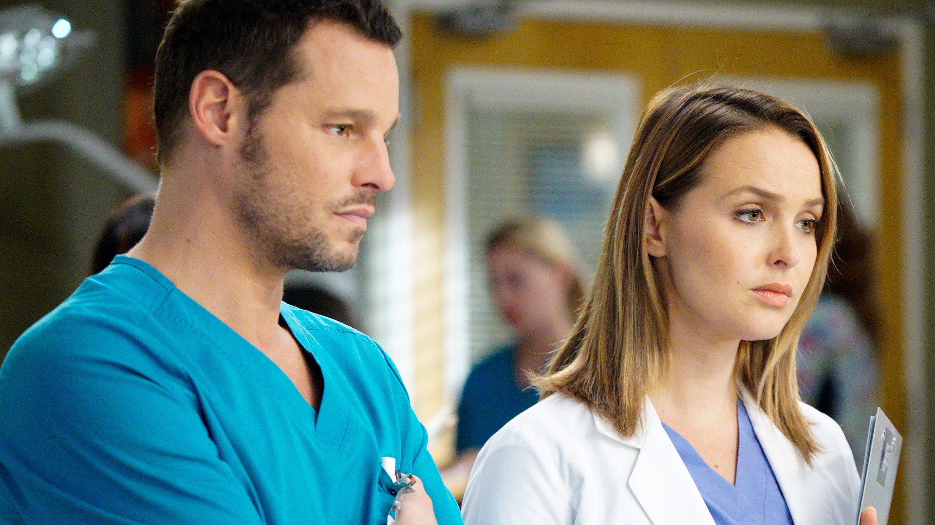 Justin Chambers as Alex Karev and Camilla Luddington as Jo Wilson on 'Grey's Anatomy'
