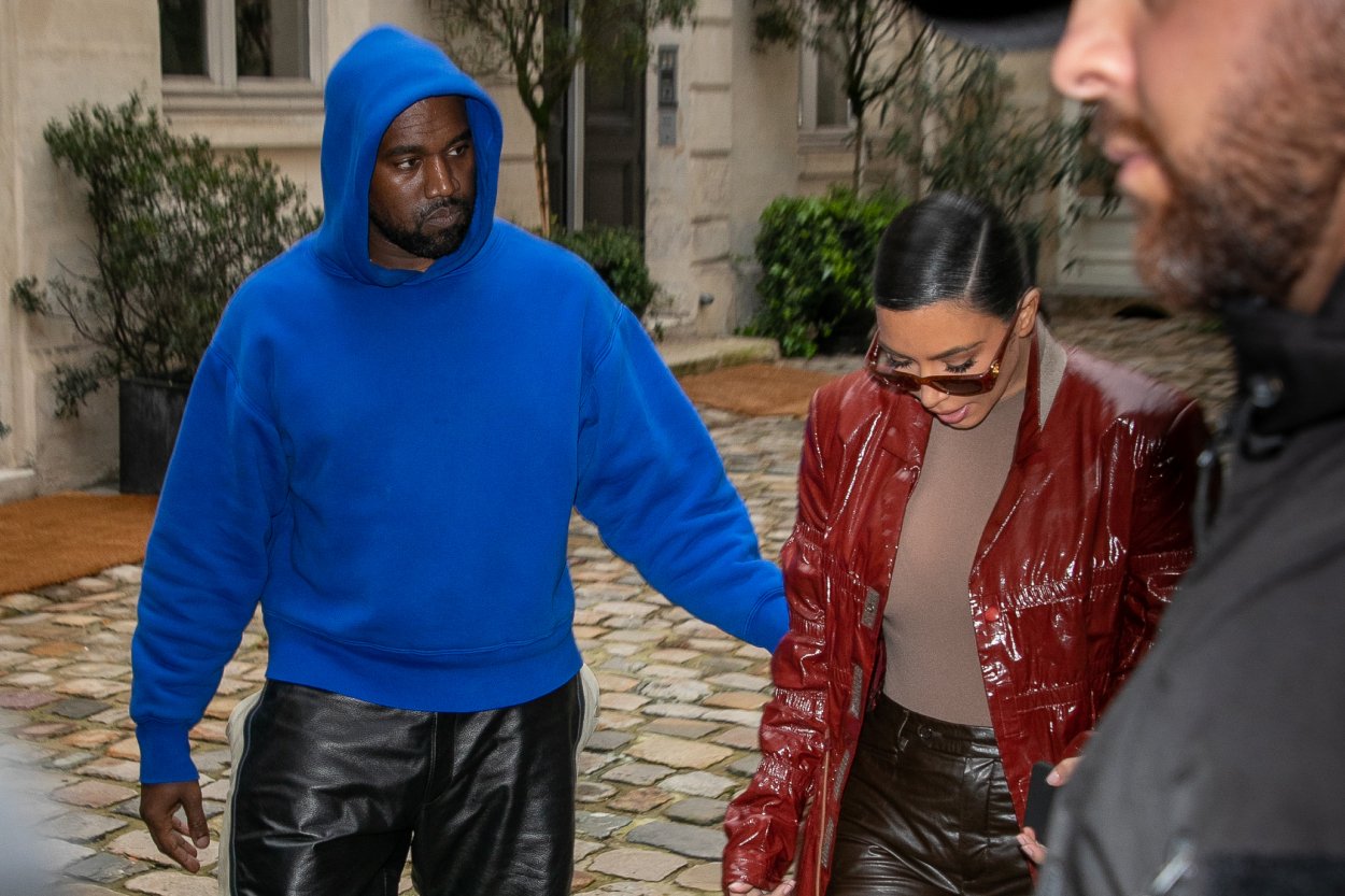 Kim Kardashian West and Kanye West photographed walking together