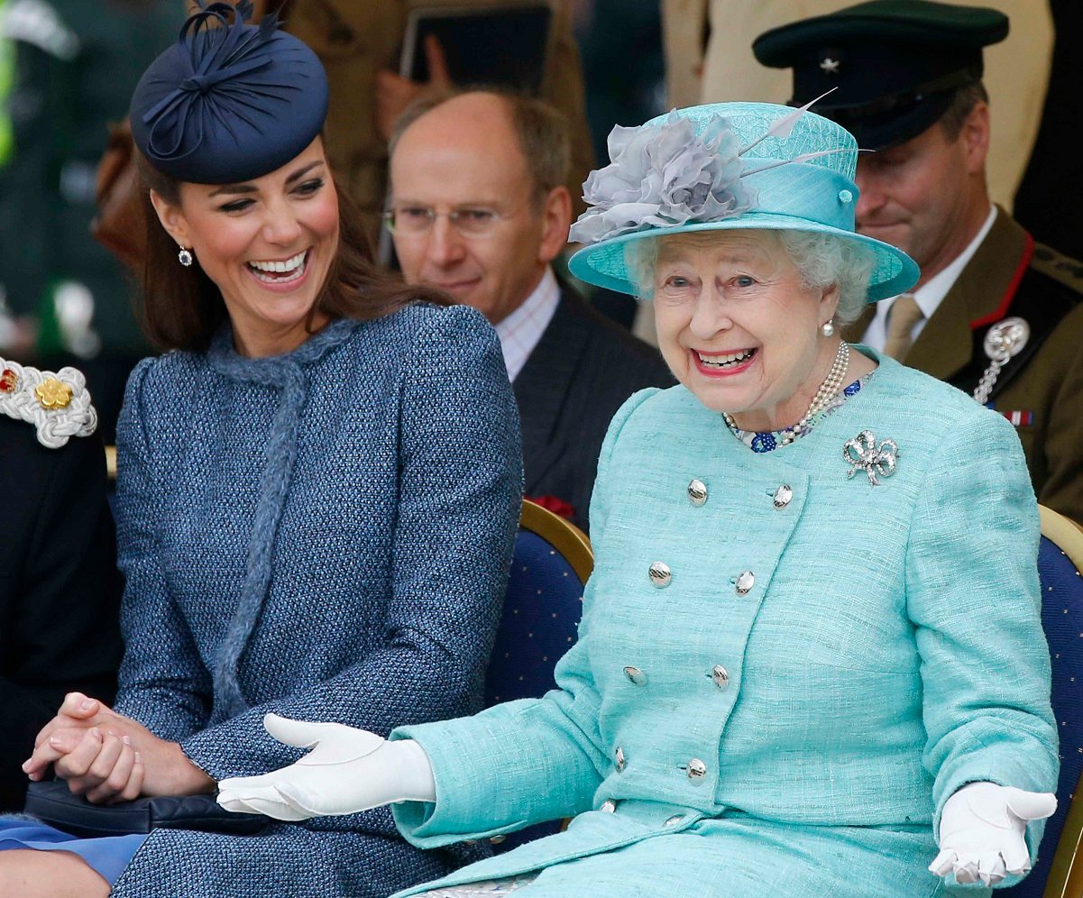 Kate Middleton and Queen Elizabeth II