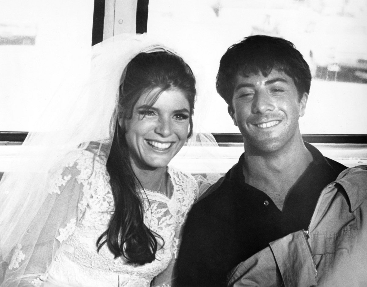 Katharine Ross and Dustin Hoffman in 'The Graduate' 