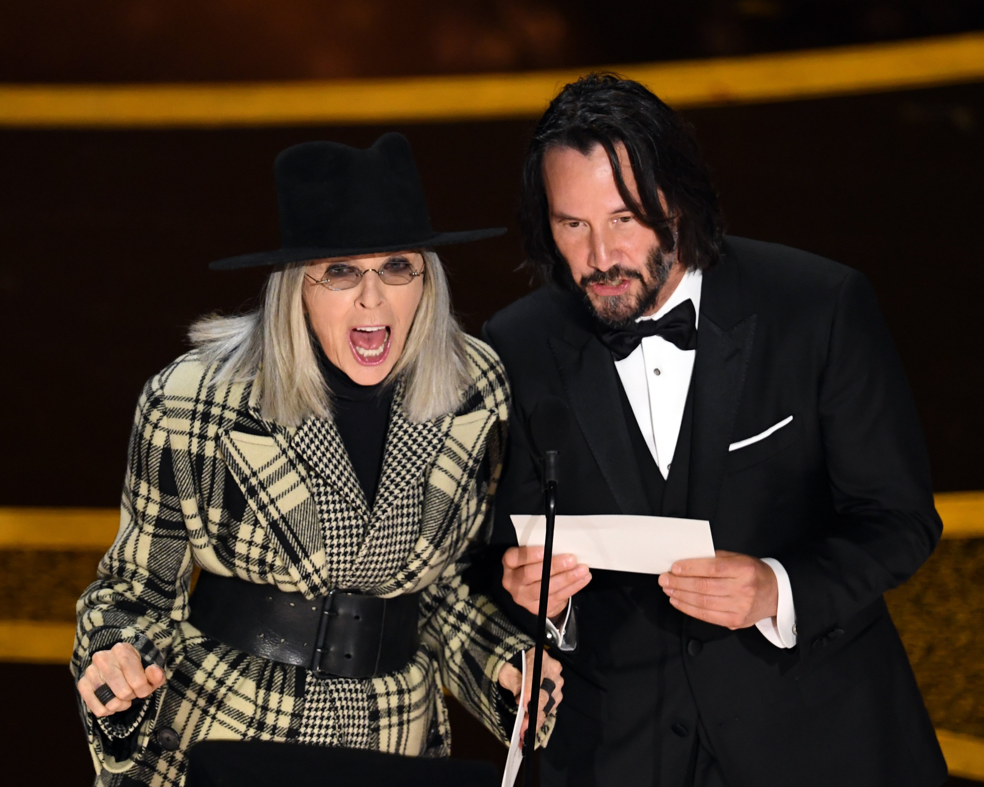 Keanu Reeves and Diane Keaton