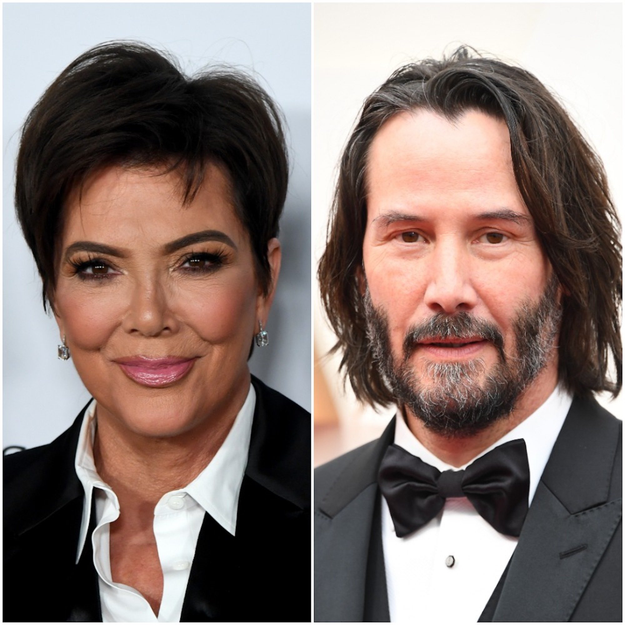 Kris Jenner and Keanu Reeves