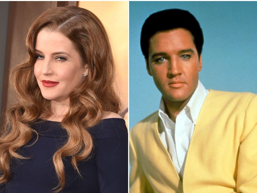 (L) Lisa Marie Presley, (R) Elvis Presley