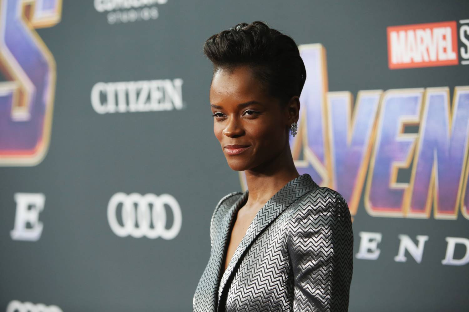 Letitia Wright attends the Los Angeles World Premiere of Marvel Studios' "Avengers: Endgame" at the Los Angeles Convention Center on April 23, 2019 in Los Angeles, California.