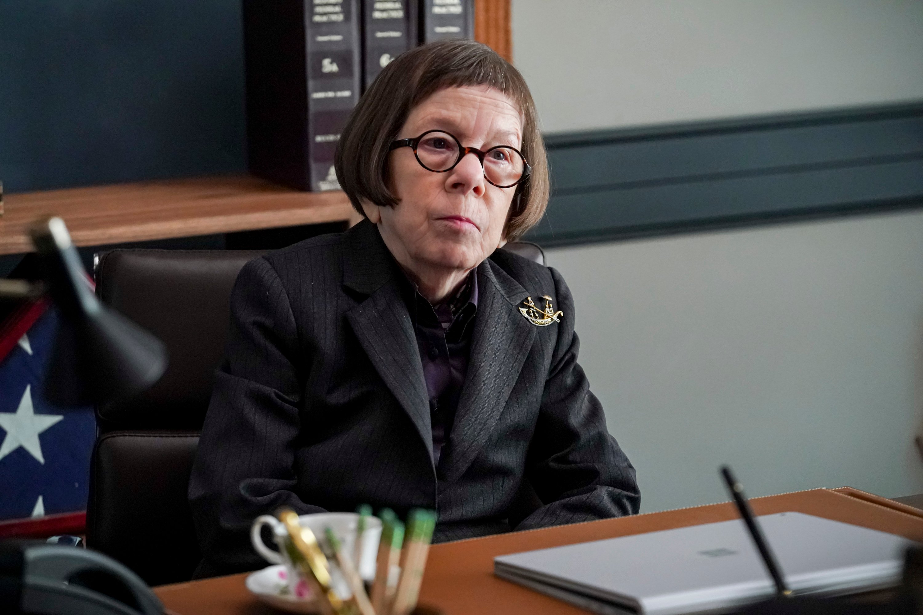 Linda Hunt on the set of NCIS: Los Angeles |  Monty Brinton/CBS via Getty Images