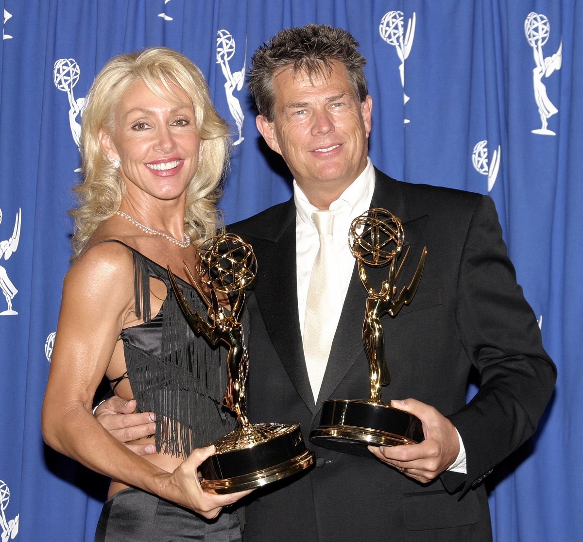 David Foster and Linda Thompson at the 55th Annual Primetime Emmy Awards
