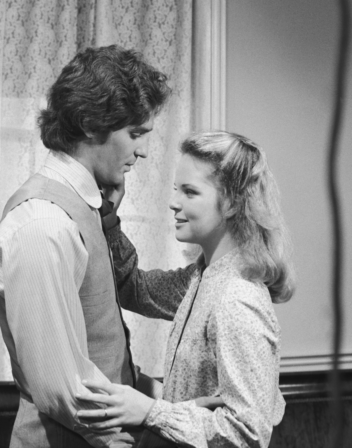 Linwood Boomer and Melissa Sue Anderson on 
'Little House on the Prairie'