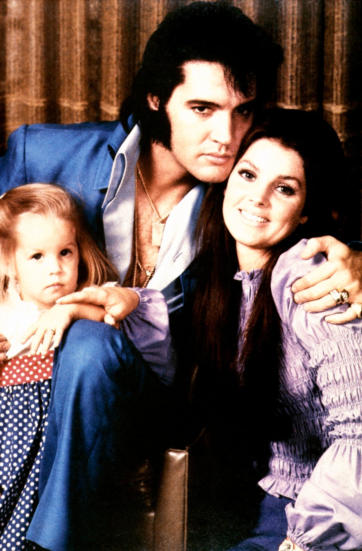 Lisa Marie Presley, Elvis Presley, and Priscilla Presley
