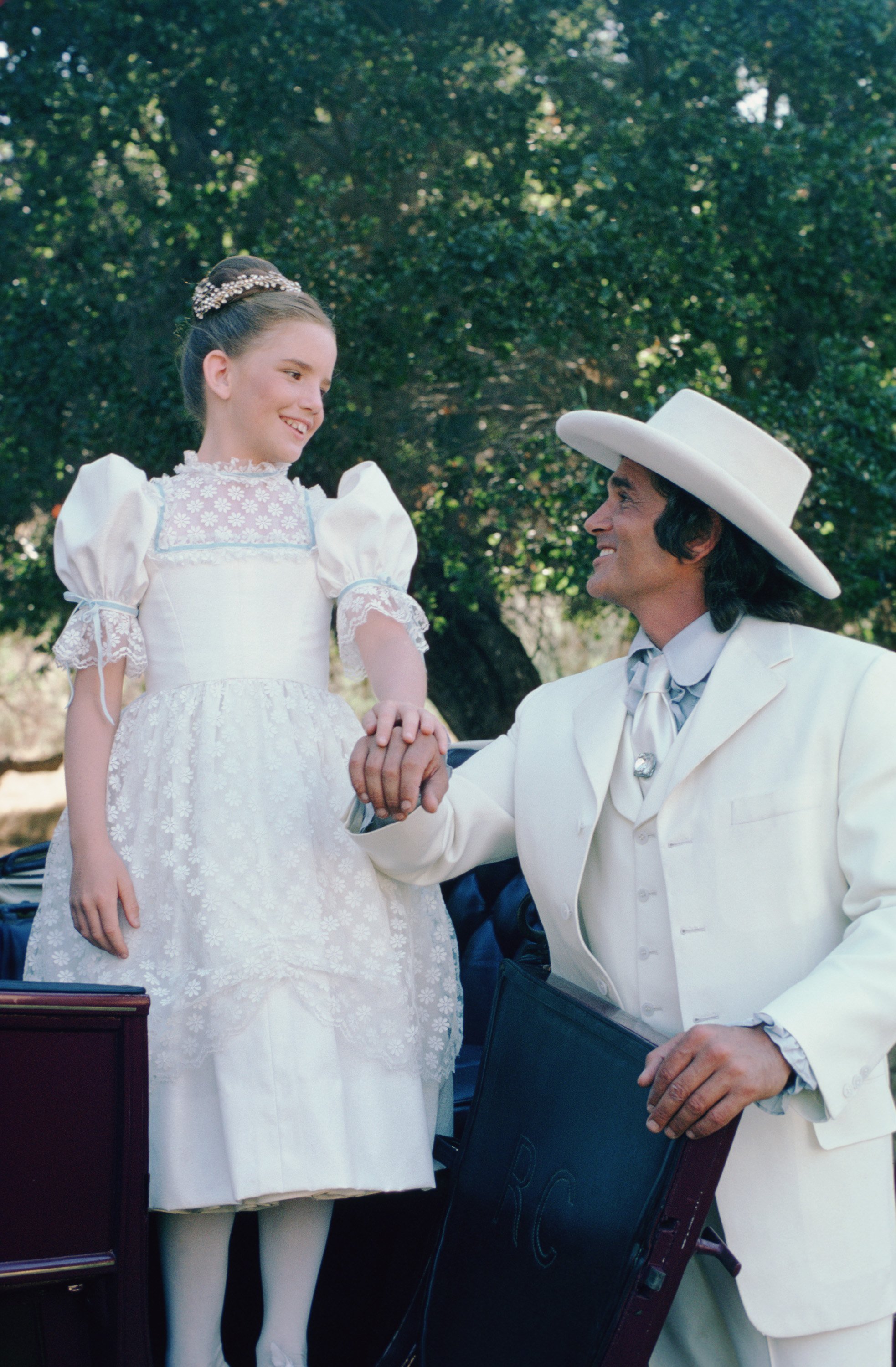 Melissa Gilbert and Michael Landon