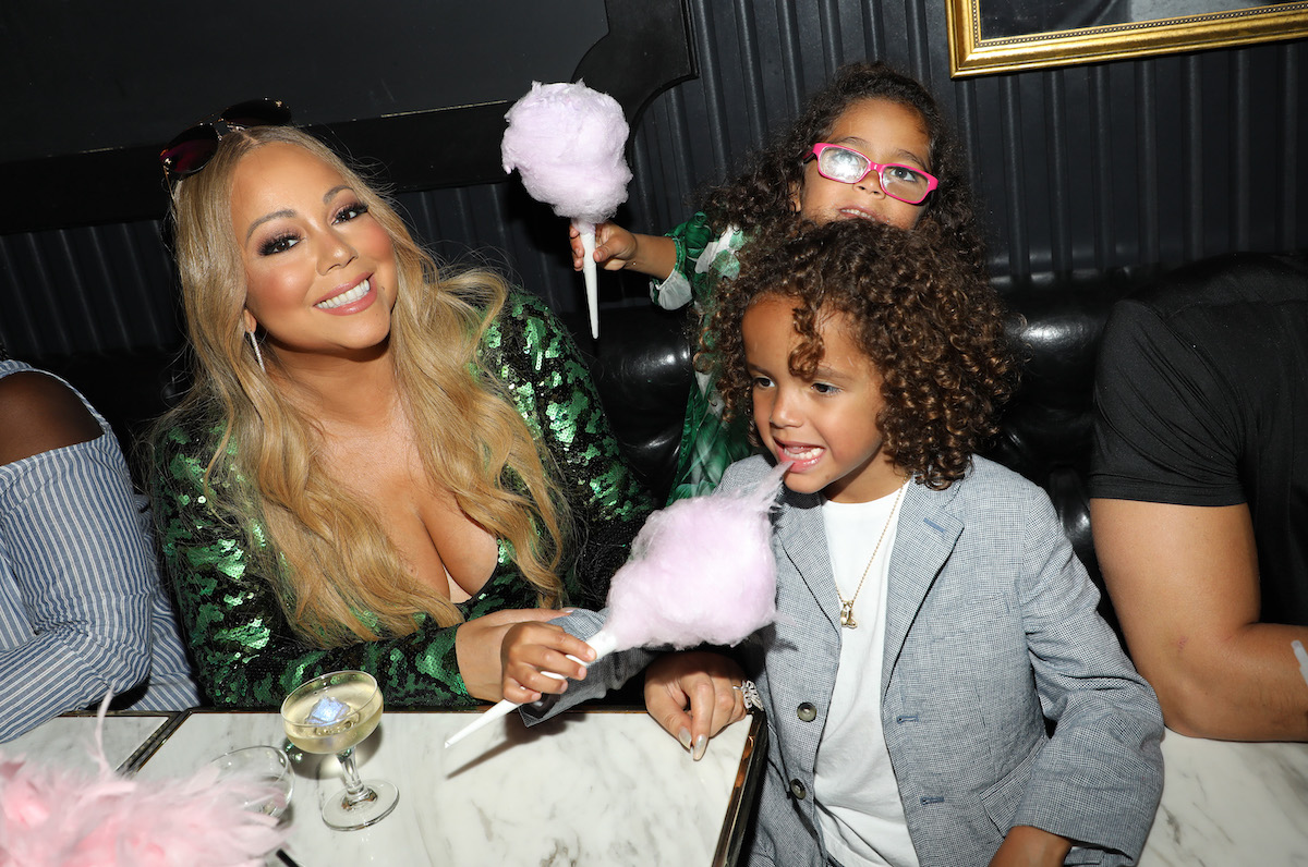 Mariah Carey and her children Moroccan and Monroe attend the Mariah Carey concert after party at Sugar Factory American Brasserie on Ocean Drive on August 10, 2017 in Miami Beach, Florida | Alexander Tamargo/Getty Images for Sugar Factory American Brasserie