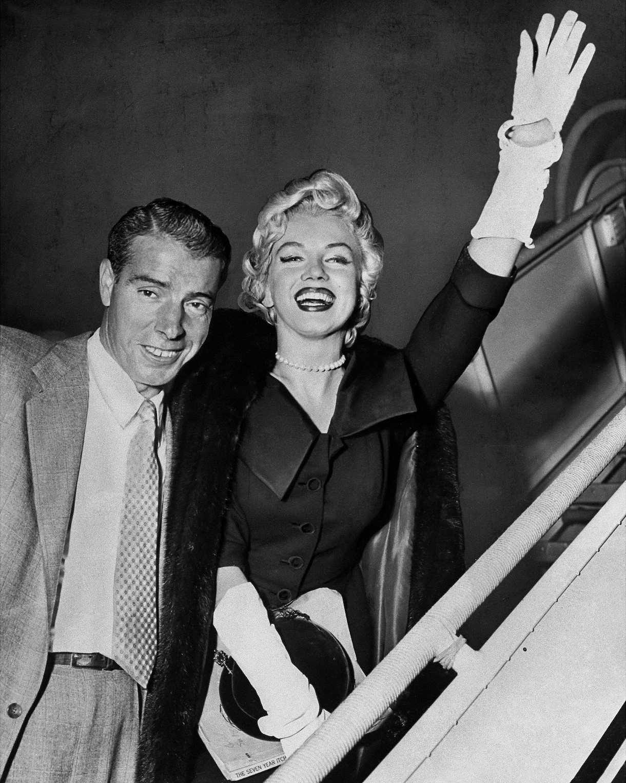 Joe DiMaggio and Marilyn Monroe