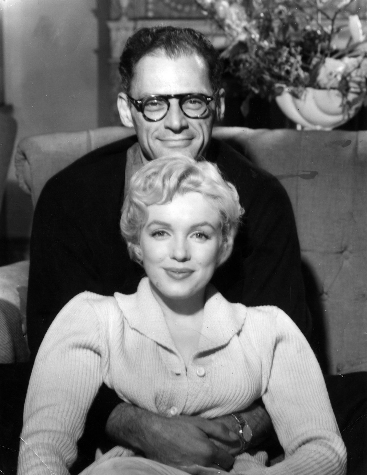 Marilyn Monroe With Her Husband Arthur Miller