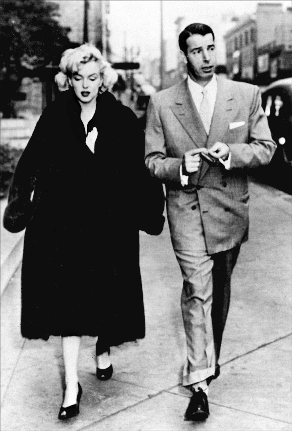 Picture dated 1954 showing actress Marilyn Monroe and Joe DiMaggio