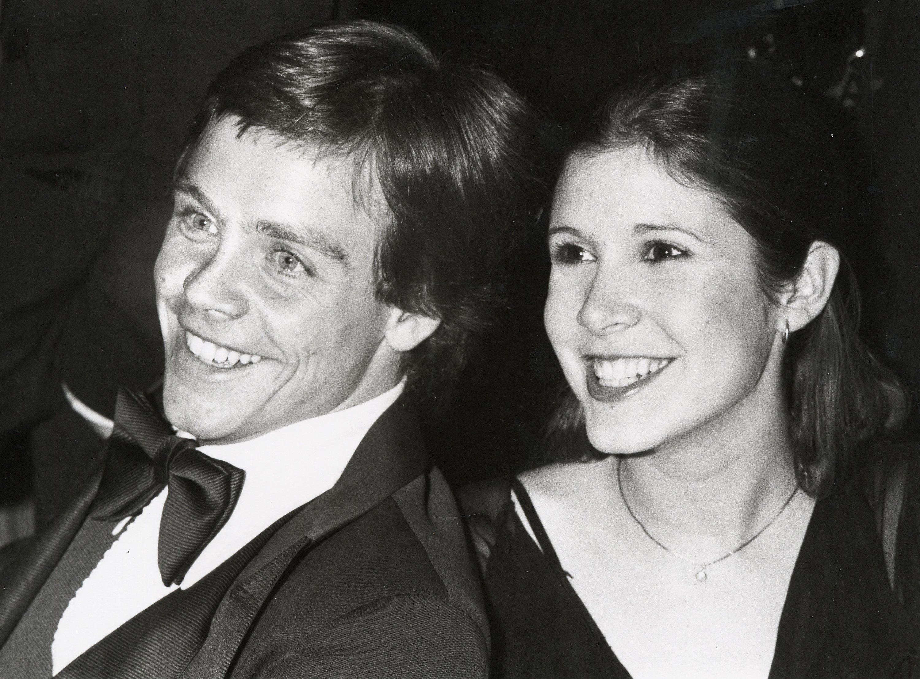 Mark Hamill and Carrie Fisher during American Film Institute 10th Anniversary at Kennedy Center in Washington DC, Maryland, United States.