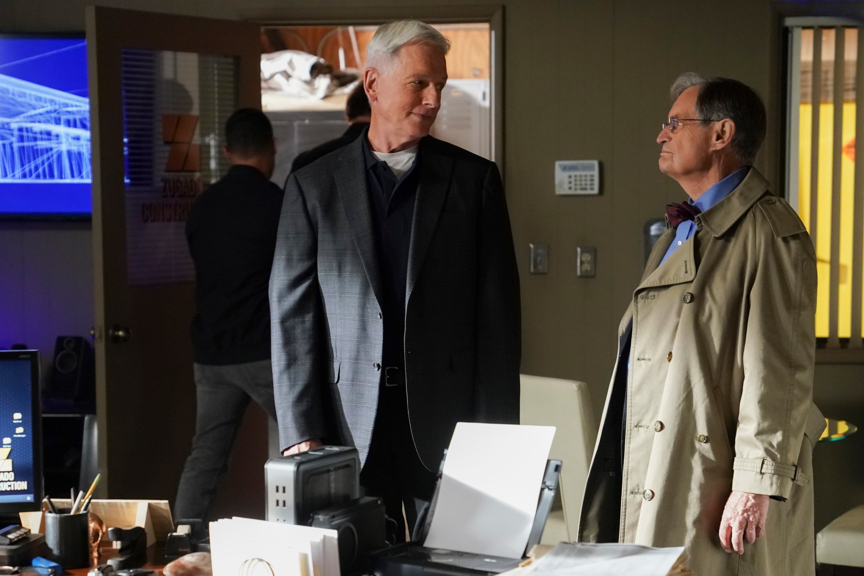 Mark Harmon and David McCallum on the set of NCIS | Sonja Flemming/CBS via Getty Images