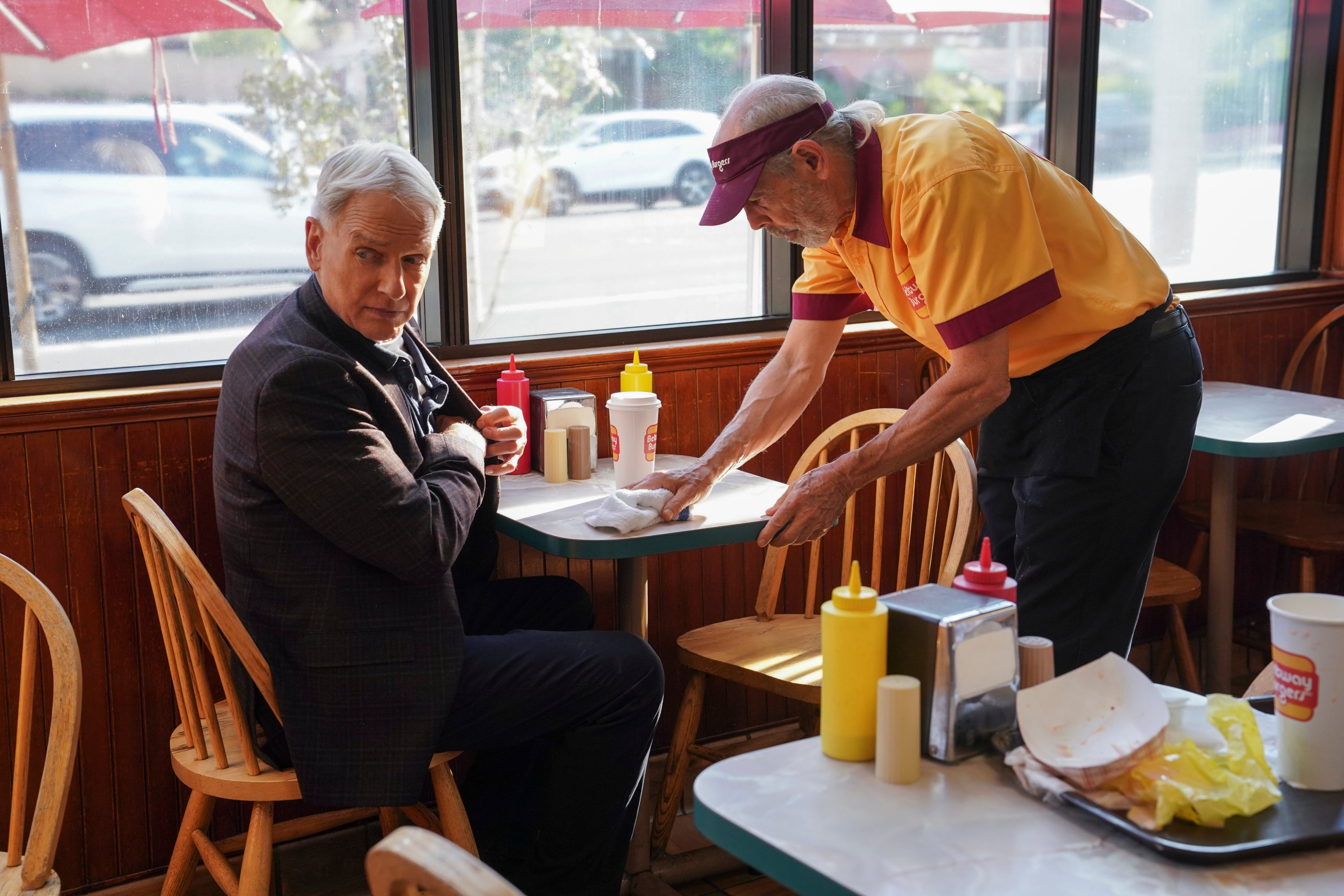 Mark Harmon as NCIS Special Agent Leroy Jethro Gibbs and Joe Spano as Tobias T.C. Fornell |  Sonja Flemming/CBS via Getty Images