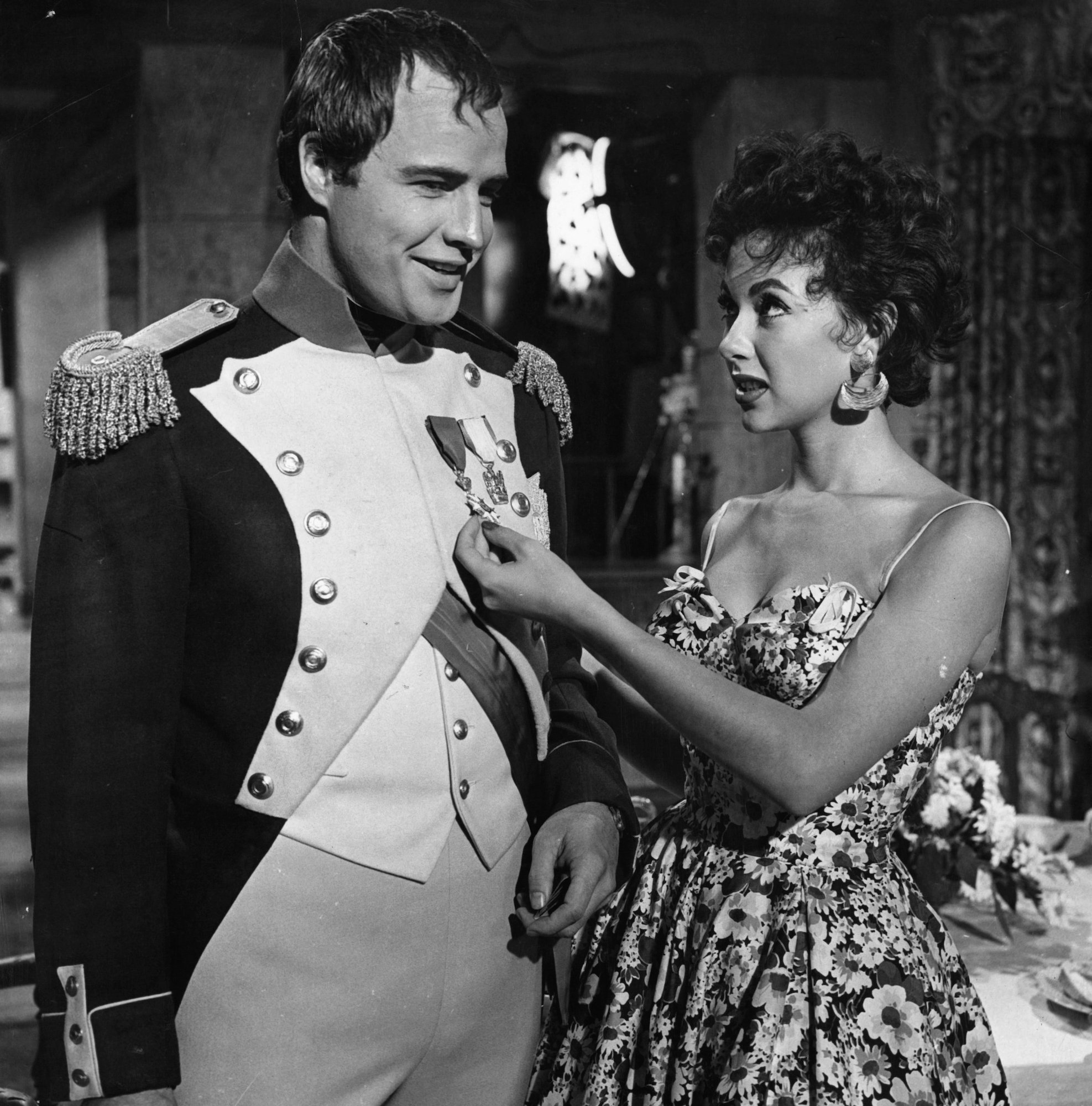 Marlon Brando and Rita Moreno