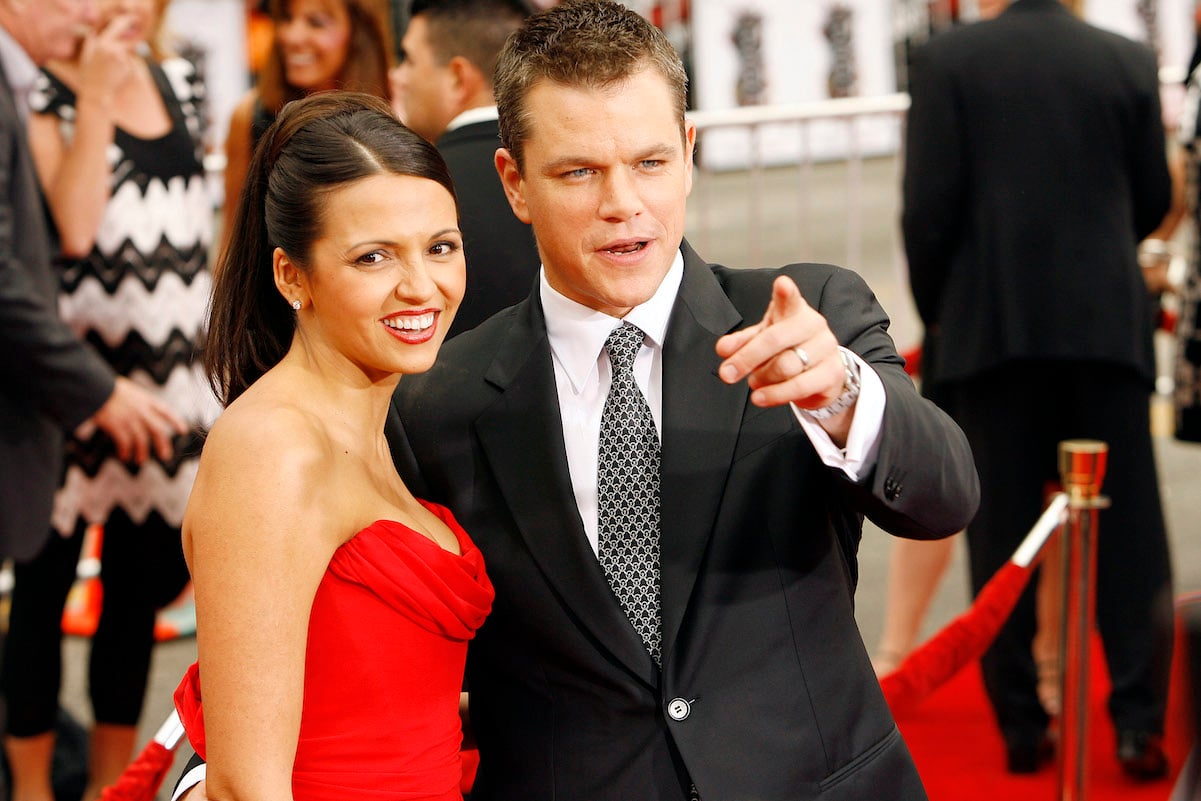 Matt Damon and Luciana Barroso