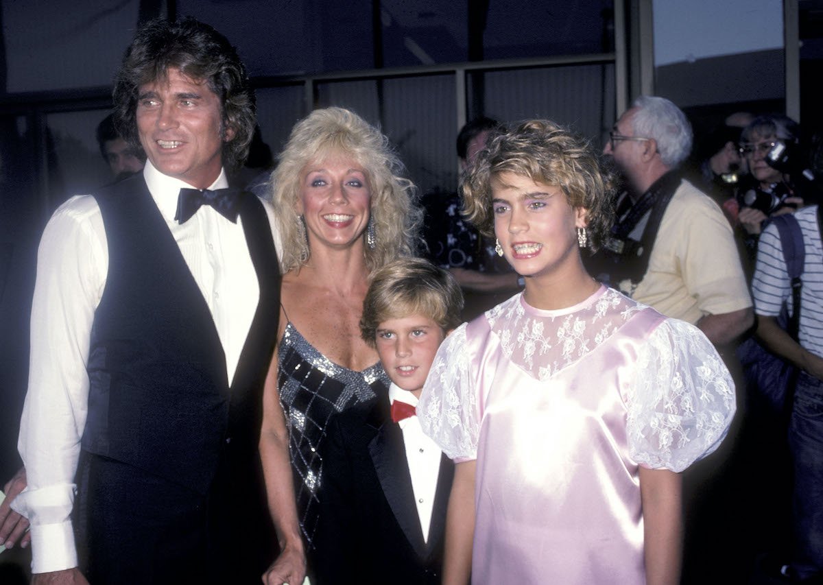 Michael Landon, wife Cindy Landon, Christopher Landon, and Shawna Landon