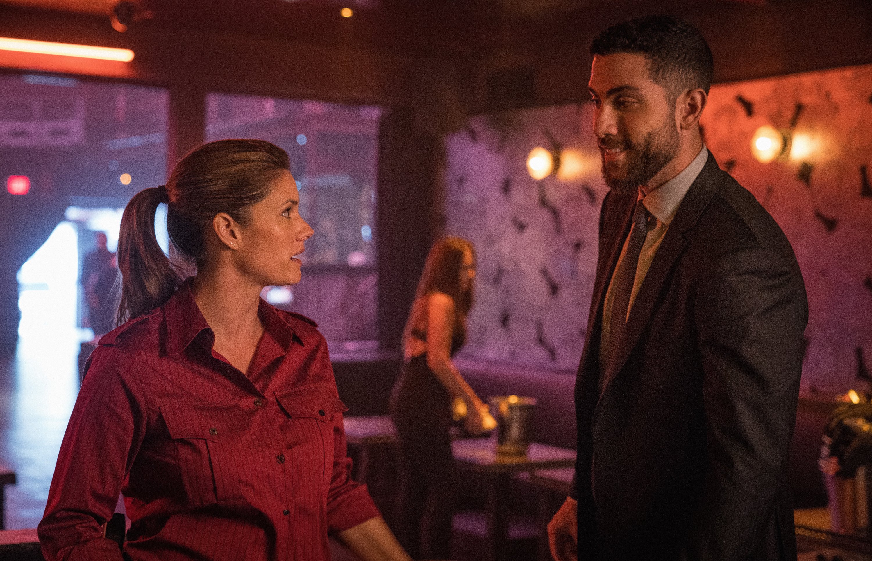 Missy Peregrym and Zeeko Zaki | Elizabeth Fisher/CBS via Getty Images