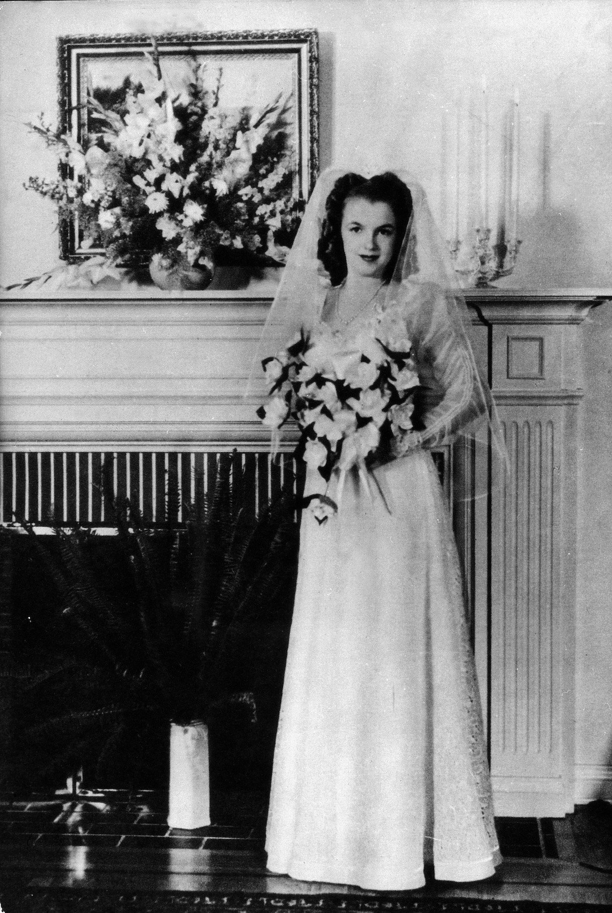 Marilyn Monroe In Bridal Gown