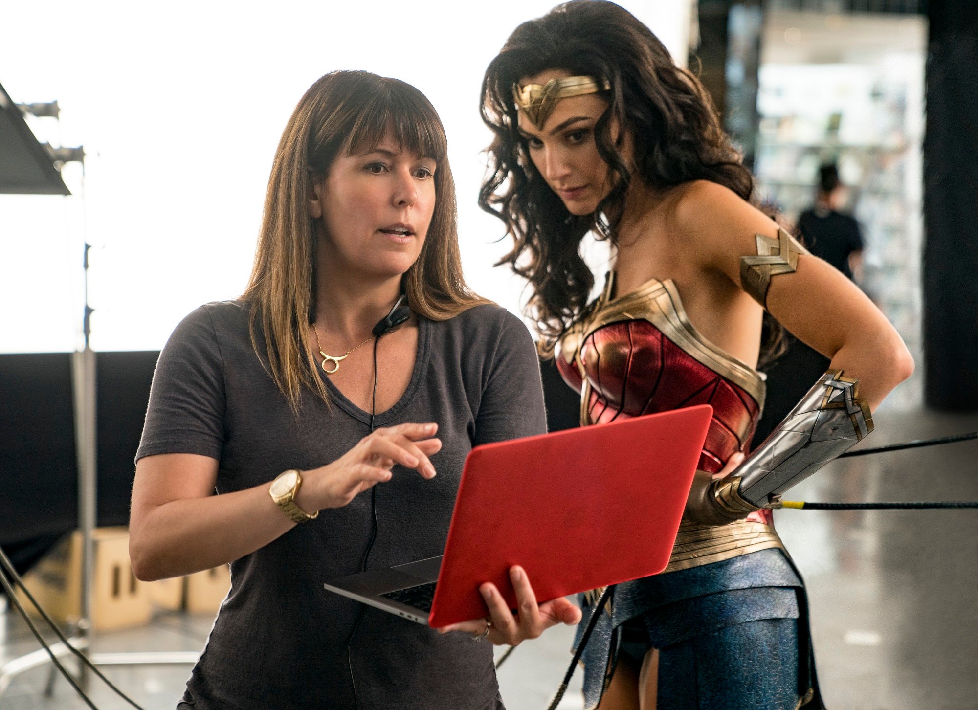 Patty Jenkins and Gal Gadot