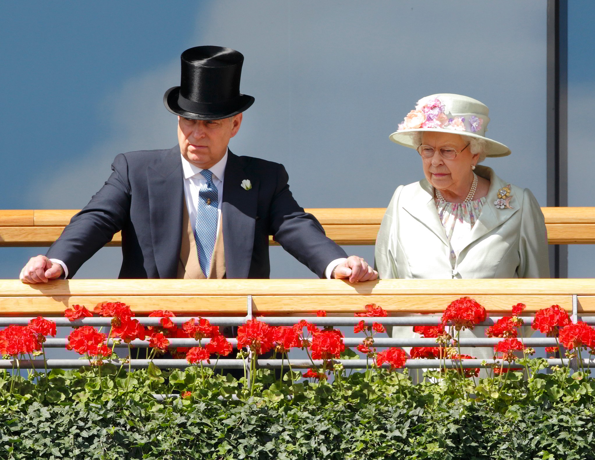 Prince Andrew and Queen Elizabeth II