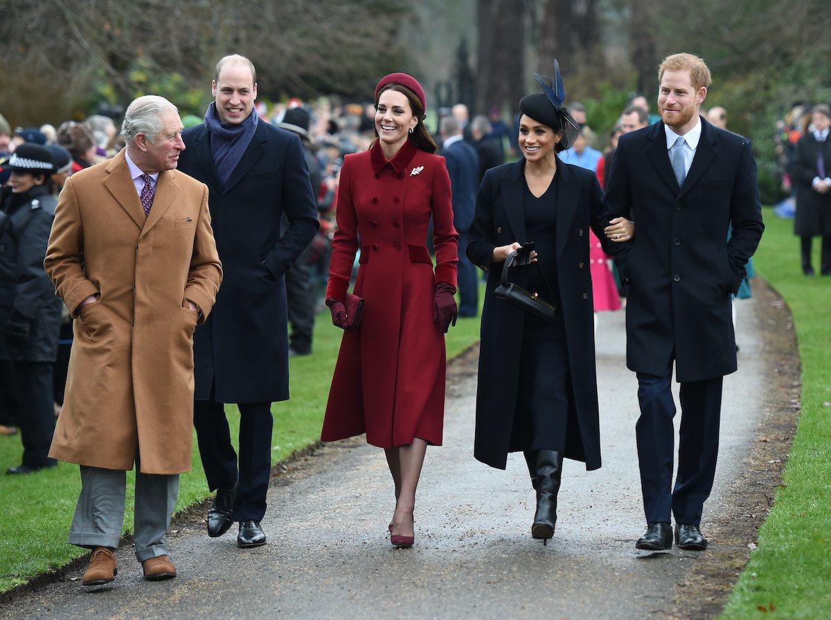 The Prince of Wales, the Duke of Cambridge, the Duchess of Cambridge, the Duchess of Sussex and the Duke of Sussex