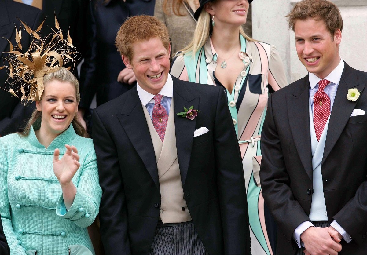 Prince William, Prince Harry, and Laura Lopes (nee Parker Bowles)