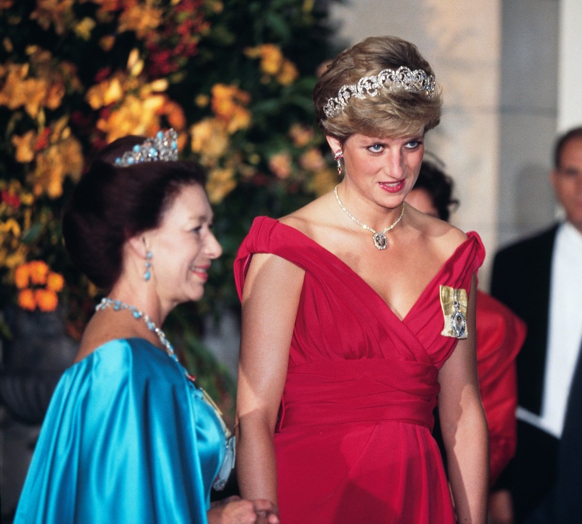 Princess Margaret and Princess Diana