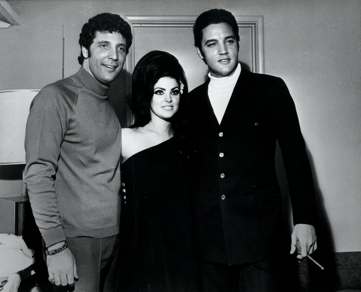 Elvis and Priscilla Presley with Tom Jones