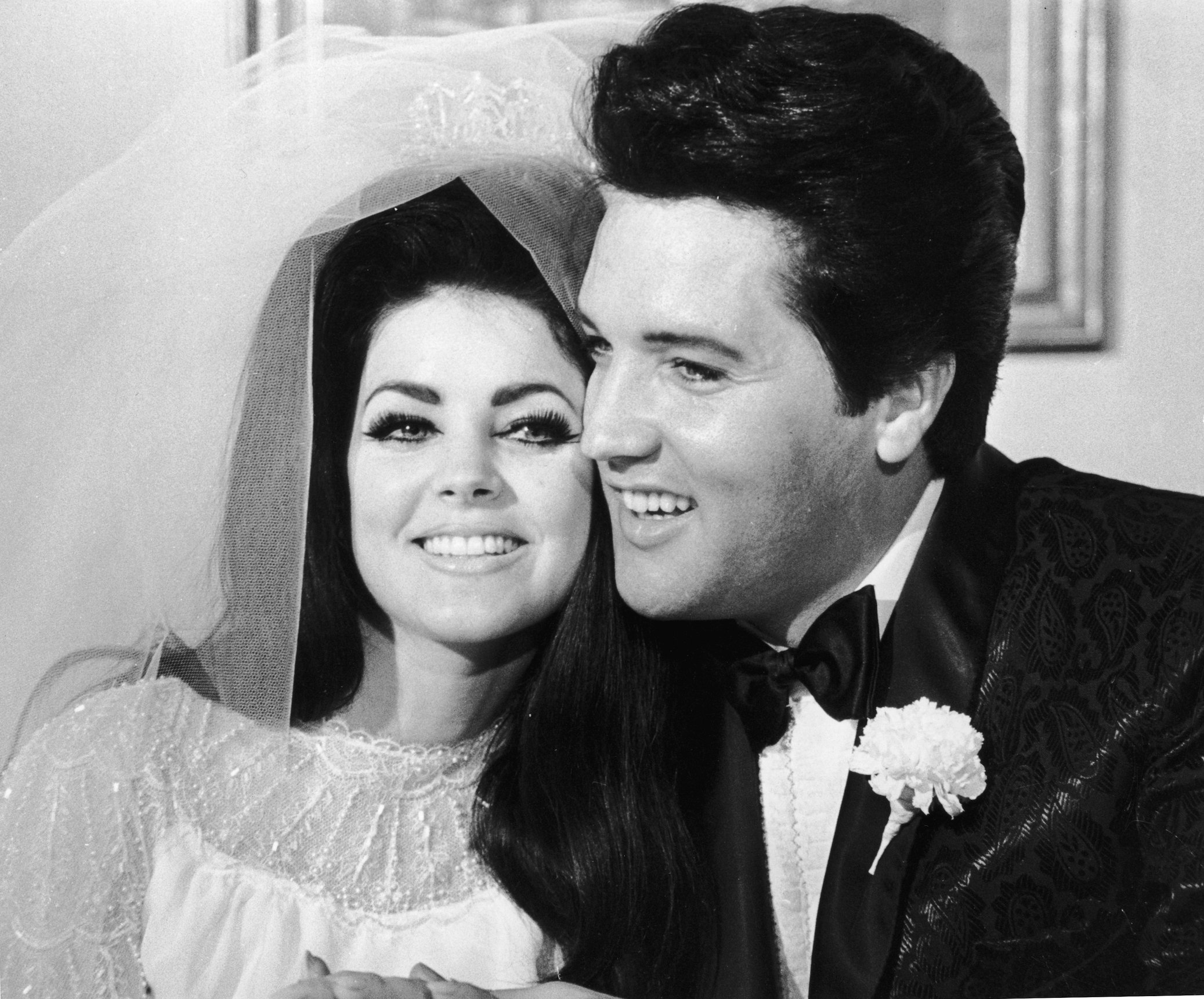 Elvis Presley and his wife, Priscilla Presley
