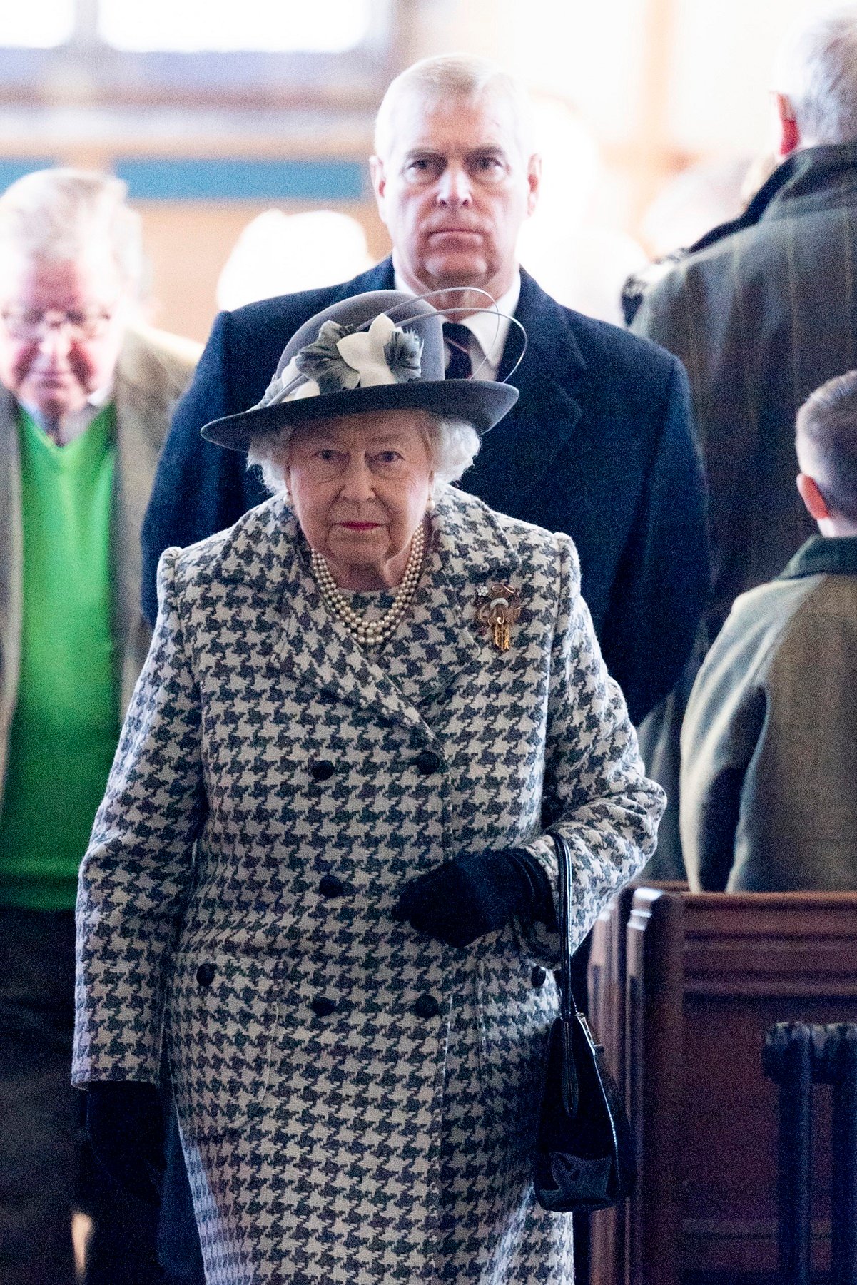 Queen Elizabeth II and Prince Andrew.