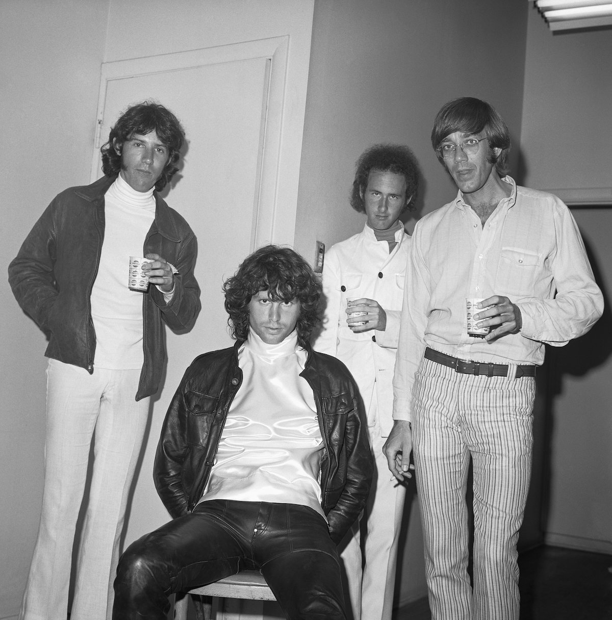 Ray Manzarek, Jim Morrison, Robbie Krieger, and John Densmore of The Doors 