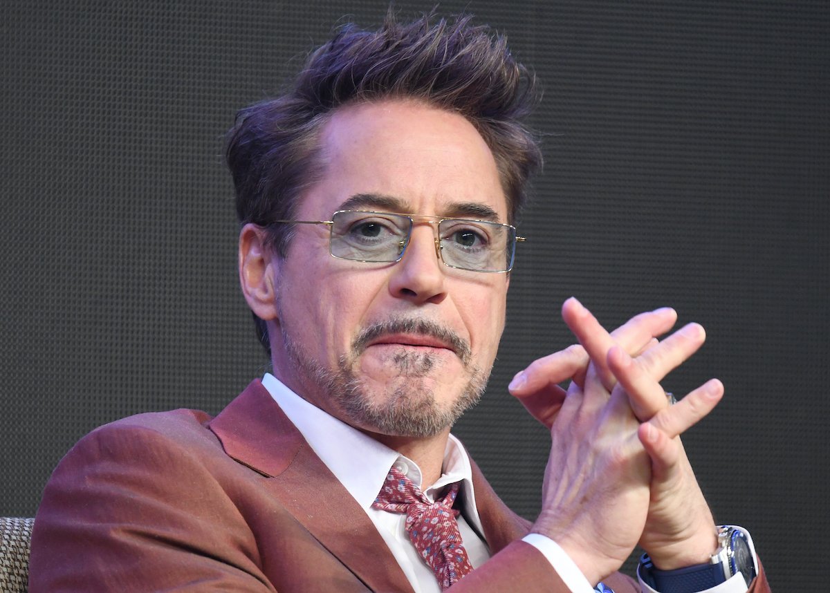Robert Downey Jr. at a press conference for 'Avengers: Endgame'