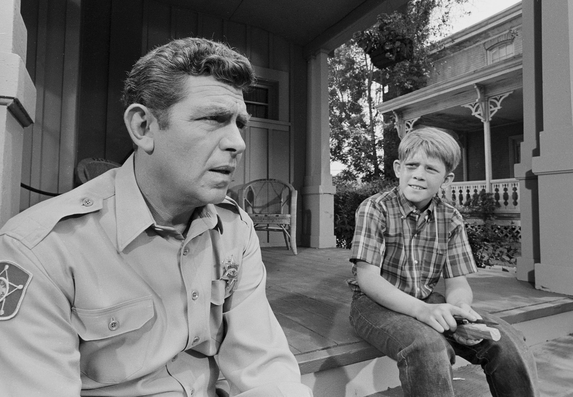 Ron Howard and Andy Griffith