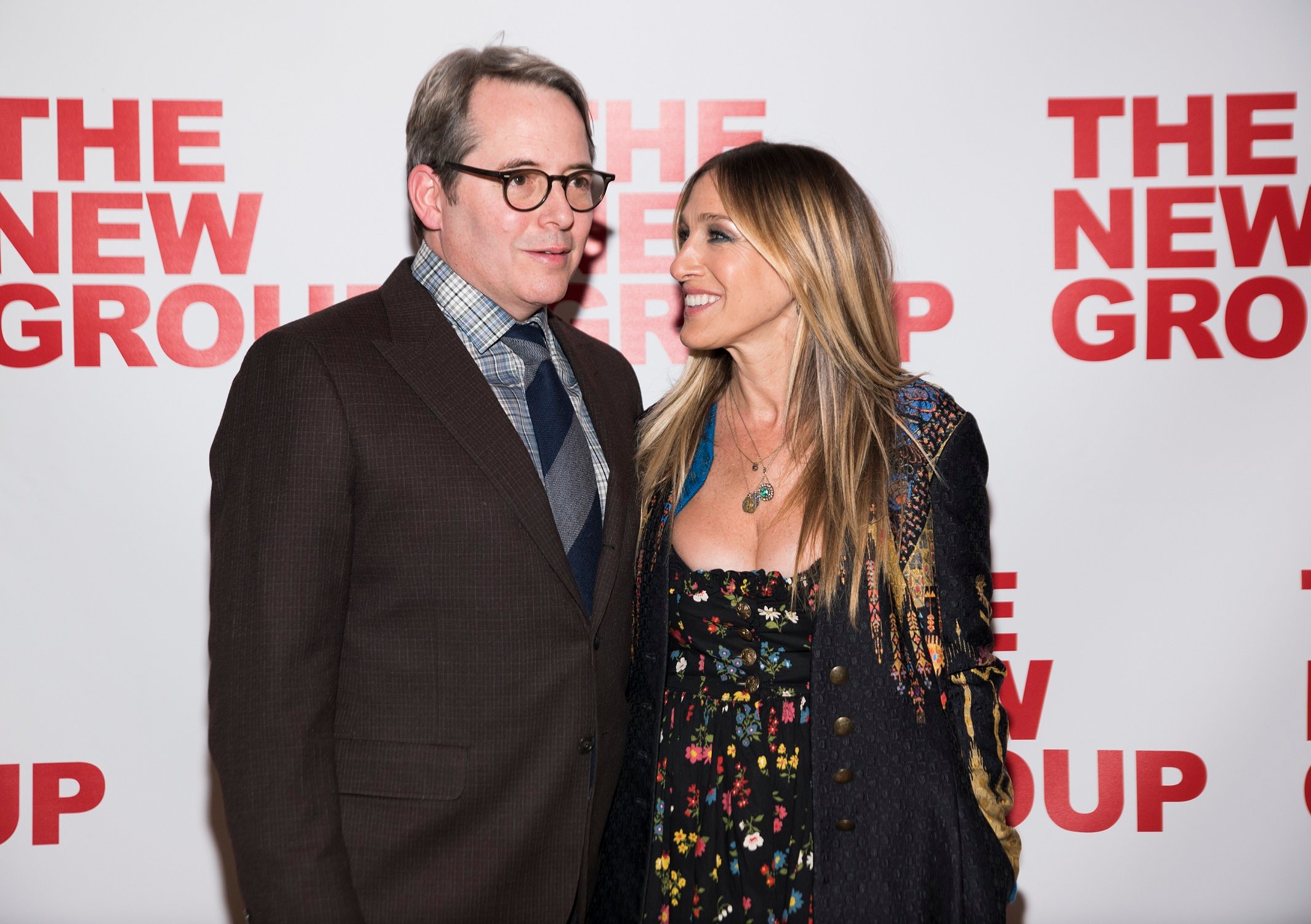 Matthew Broderick and Sarah Jessica Parker attend the opening night of 'Evening at the Talk House'