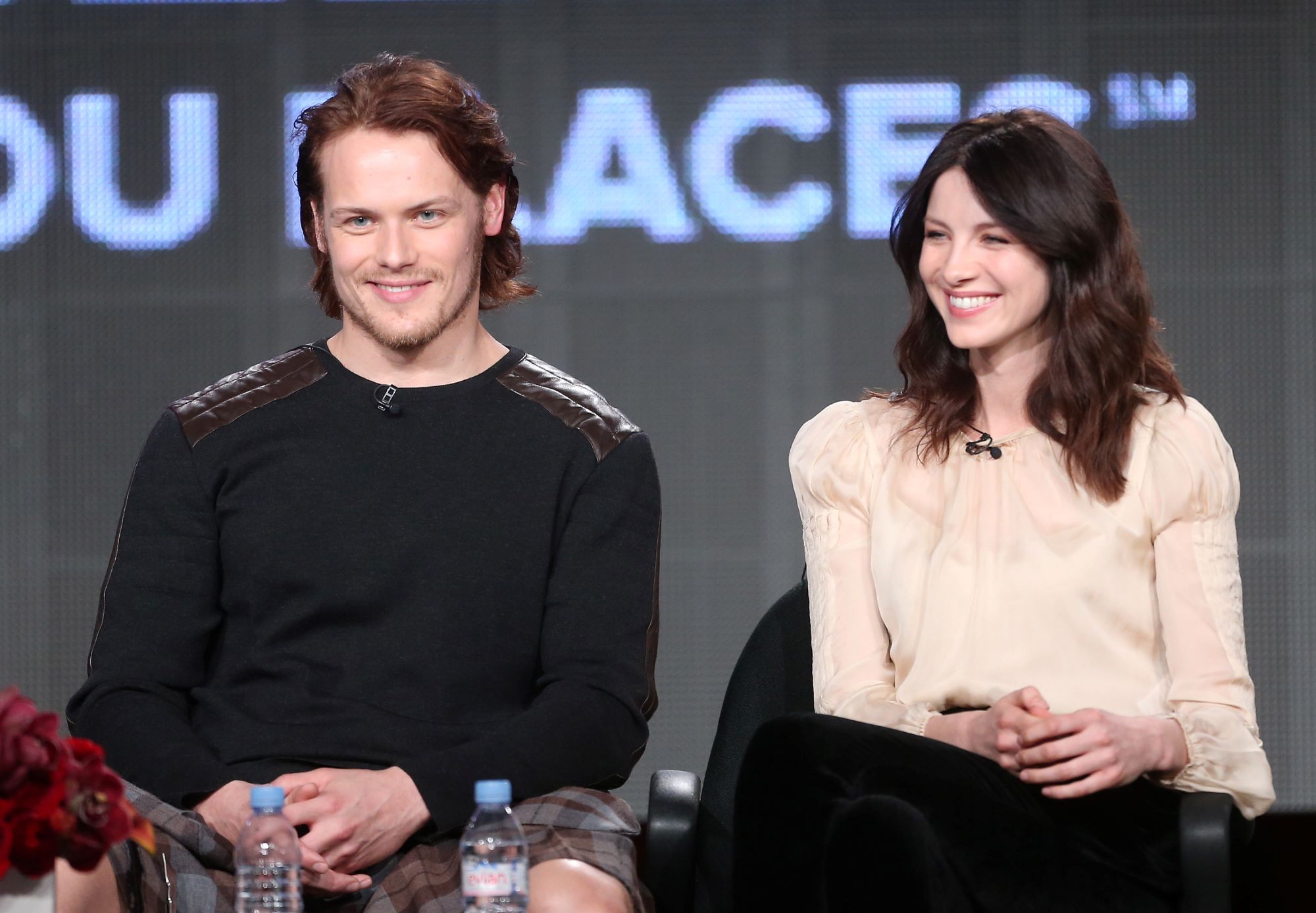 Sam Heughan and Caitriona Balfe