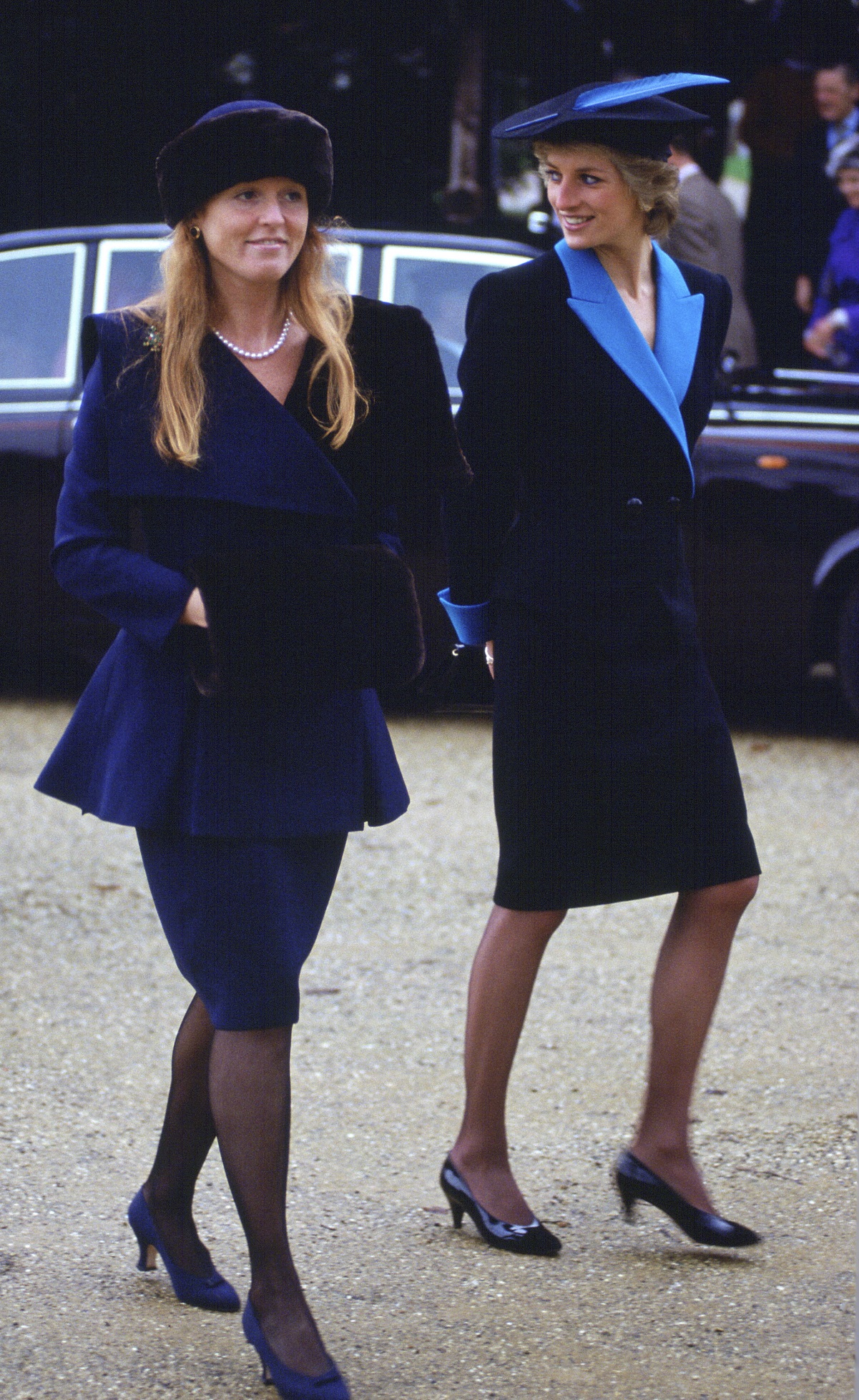 Sarah Ferguson and Princess Diana at Sandringham