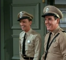 Jack Burns (right) as Warren Ferguson with Don Knotts as Barney Fife on 'The Andy Griffith Show'