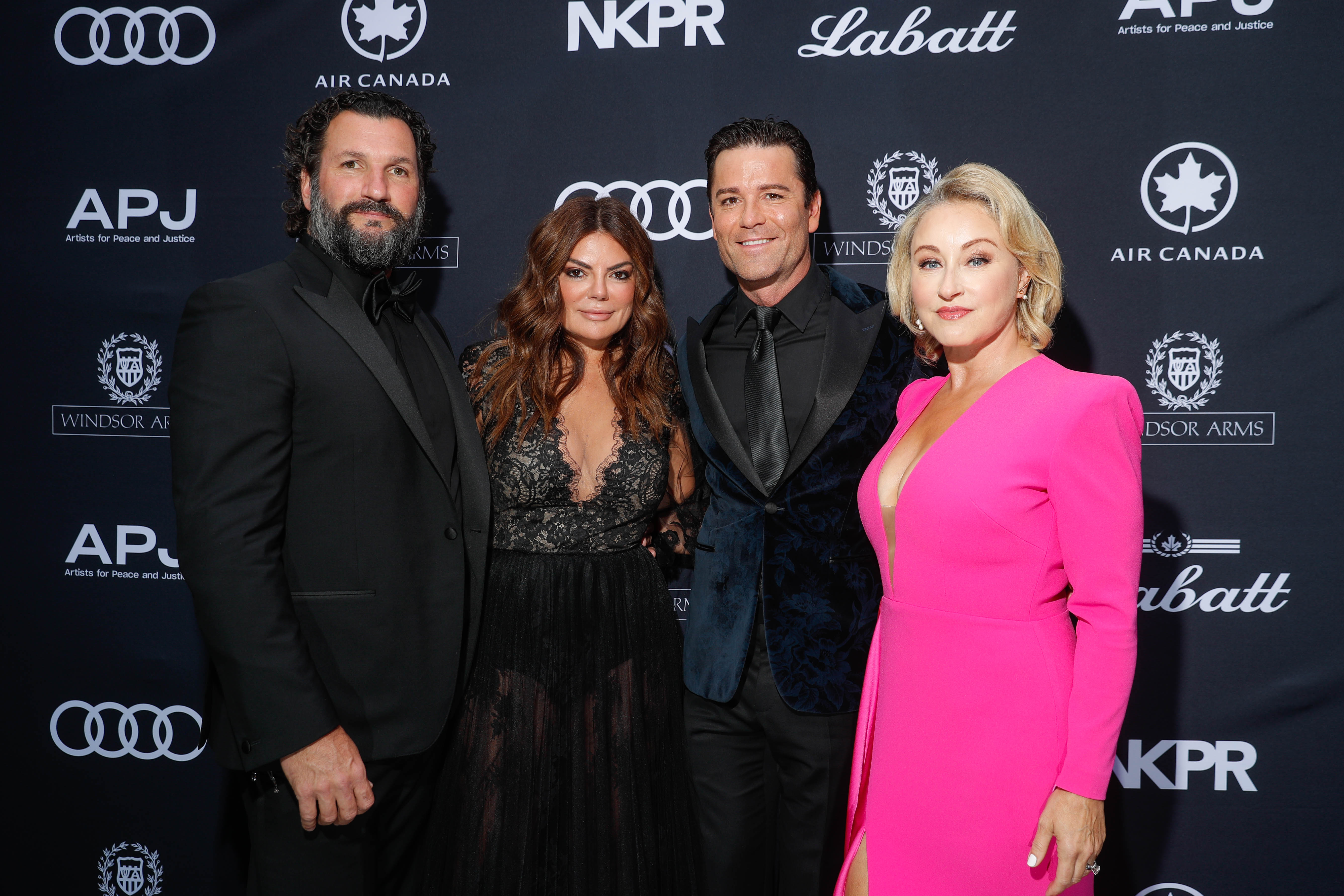 (L-R) Anthony Mantella, Natasha Koifman, Yannick Bisson and Shantelle Bisson in 2019 |Brian de Rivera Simon/Getty Images for Audi Canada 