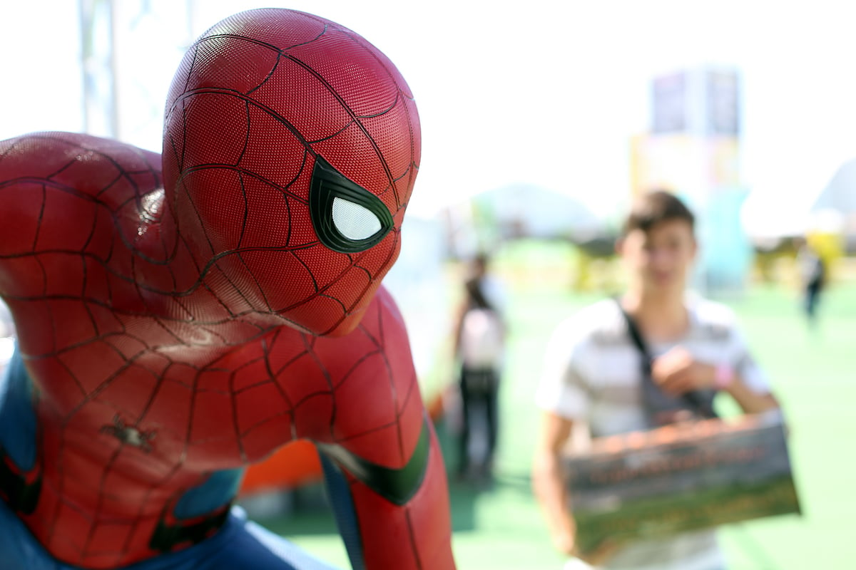 A Spider-Man figure at Comic-Con Portugal 2019