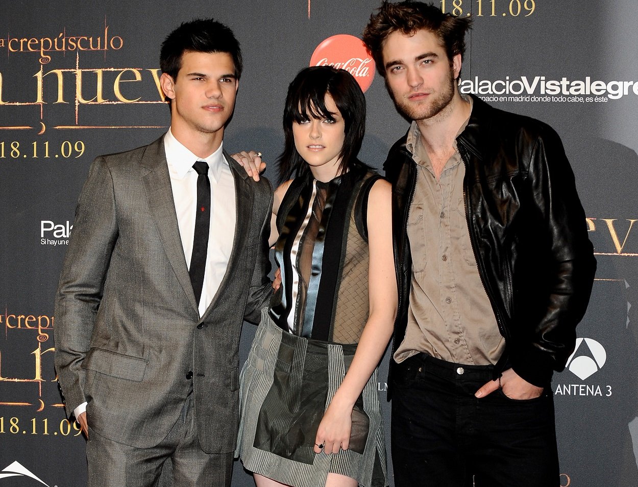 Twilight movies stars: Taylor Lautner, Kristen Stewart, and Robert Pattinson