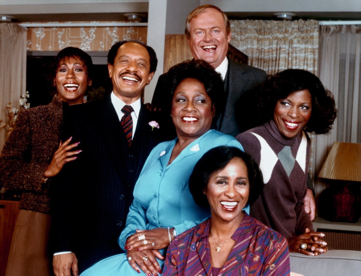 The cast of the TV sitcom 'The Jeffersons'
