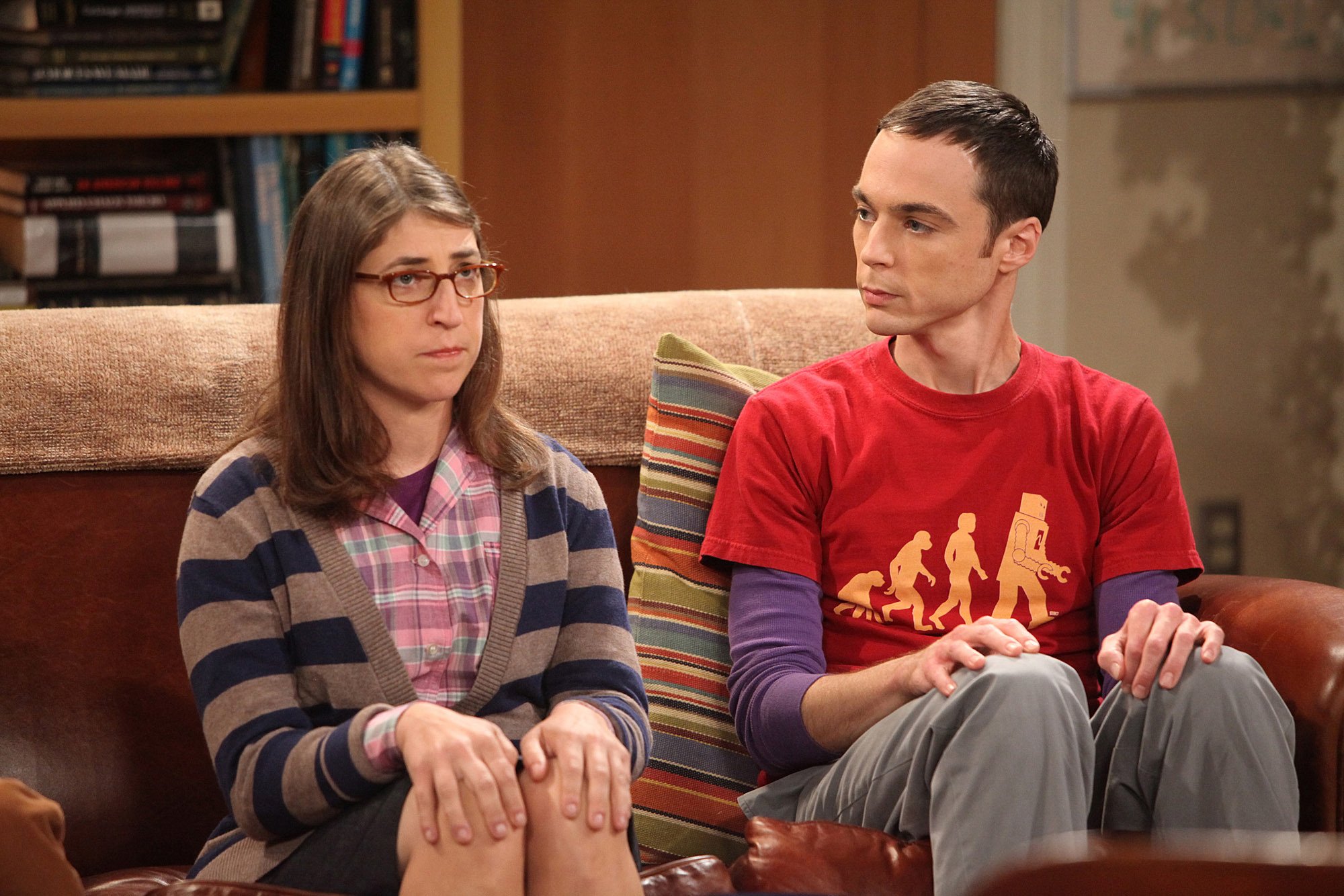 Sheldon Cooper and Amy Farrah Fowler in 'The Big Bang Theory'