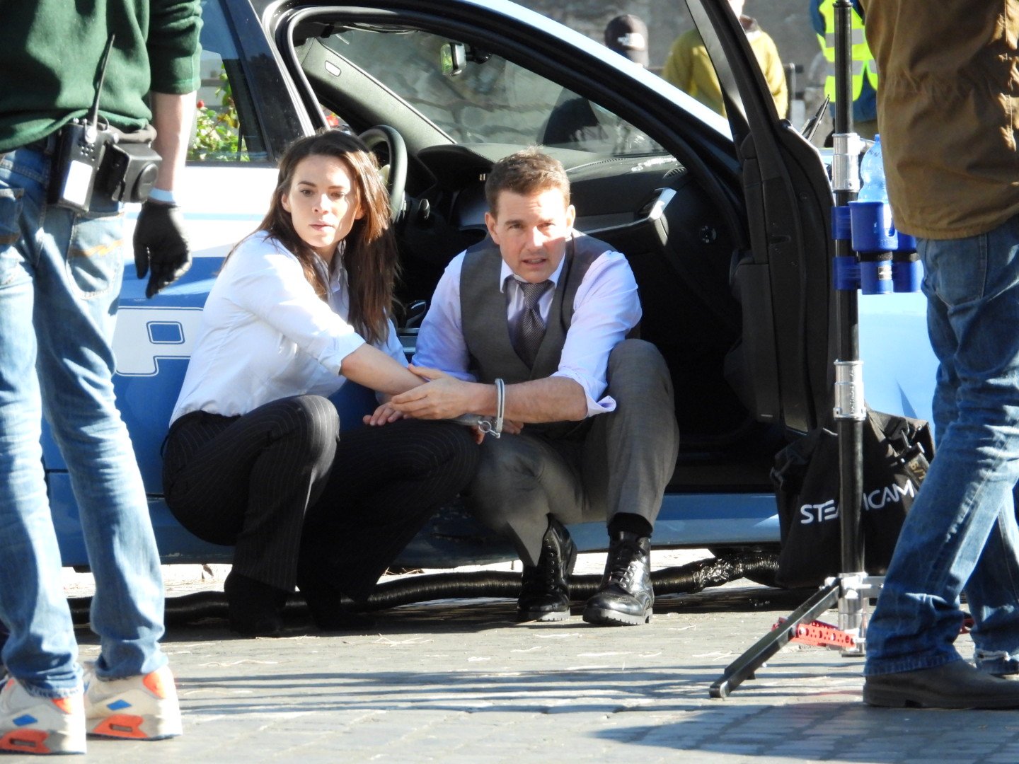 Tom Cruise and Hayley Atwell