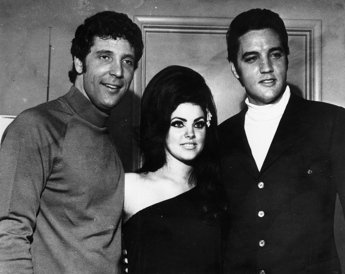 Tom Jones, Priscilla Presley, and Elvis Presley
