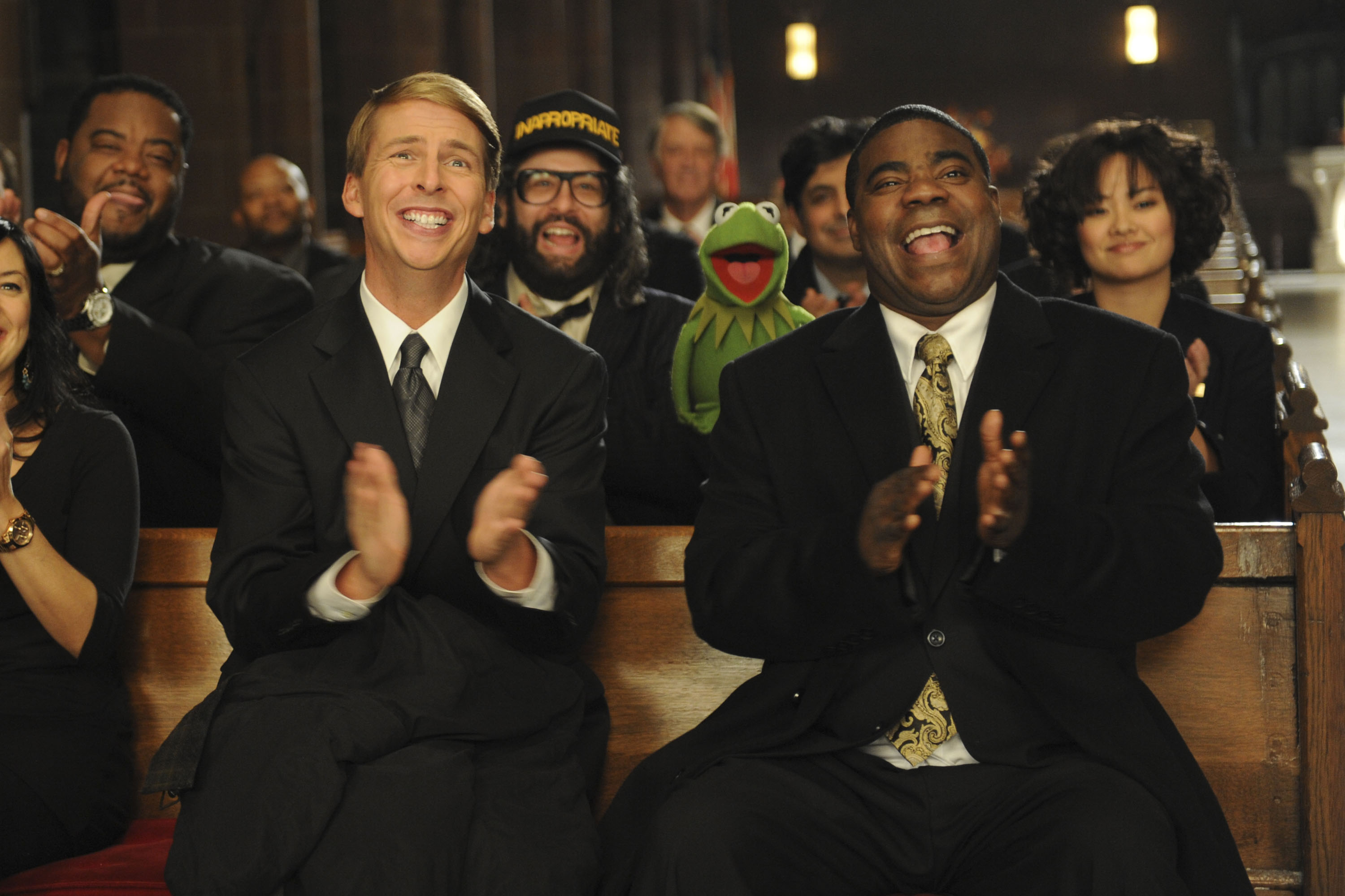 Jack McBrayer as Kenneth Parcell and Tracy Morgan as Tracy Jordan
